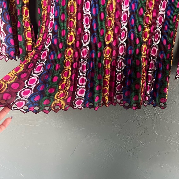 90s printed with bow women’s top size L - Picture 14 of 16